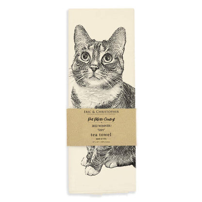 "Izzy" the Cat Tea Towel from Eric and Christopher