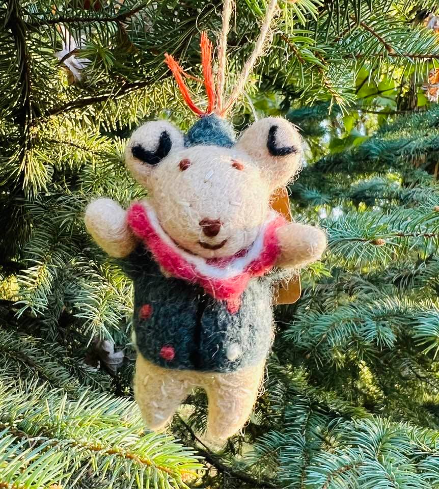 Circus Bear Ornament by The Winding Road - Maine Yarn & Fiber Supply