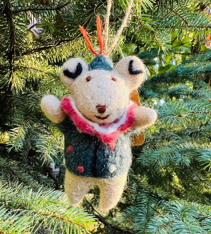 Circus Bear Ornament by The Winding Road - Maine Yarn & Fiber Supply