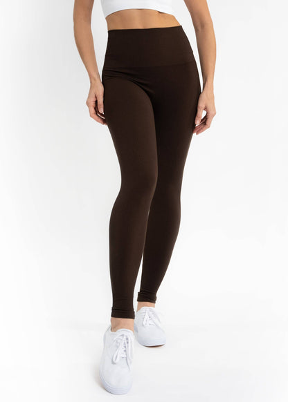 High-Waist Full Length Leggings by Elietian