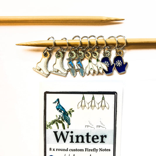 Winter Stitch Marker Pack from Firefly Notes