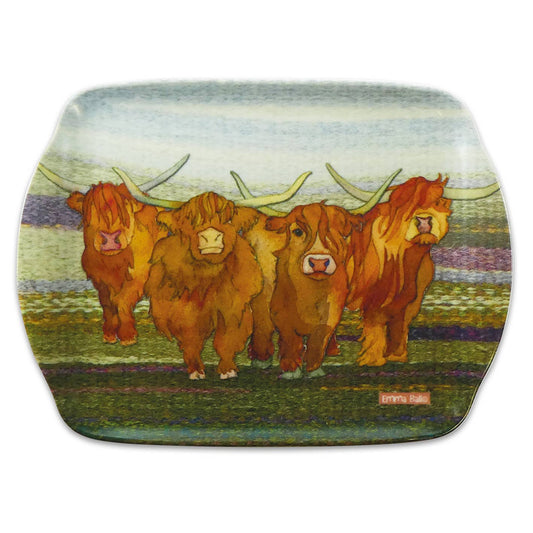 Highland Coo Medium Tray from Emma Ball