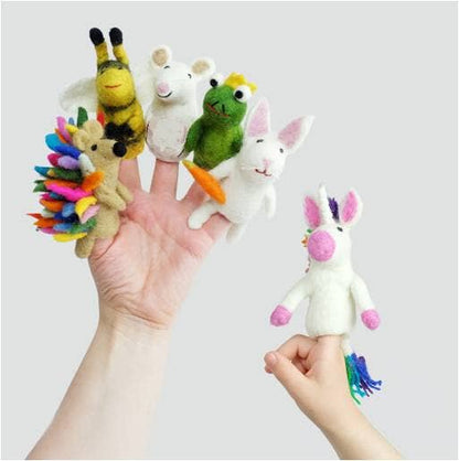 Magic Meadow Felt Finger Puppets by The Winding Road