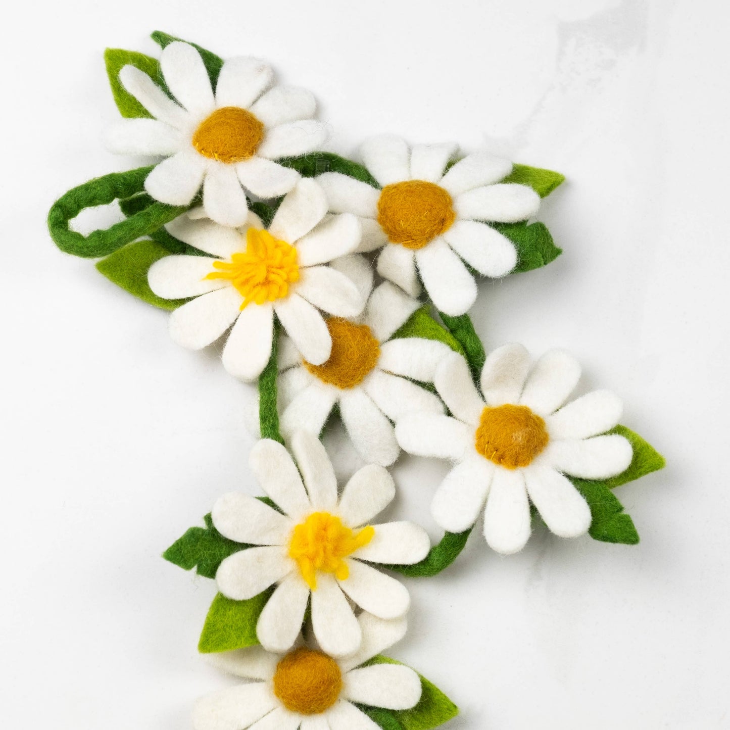Daisy Felt Flowers Garland by The Winding Road - Maine Yarn & Fiber Supply