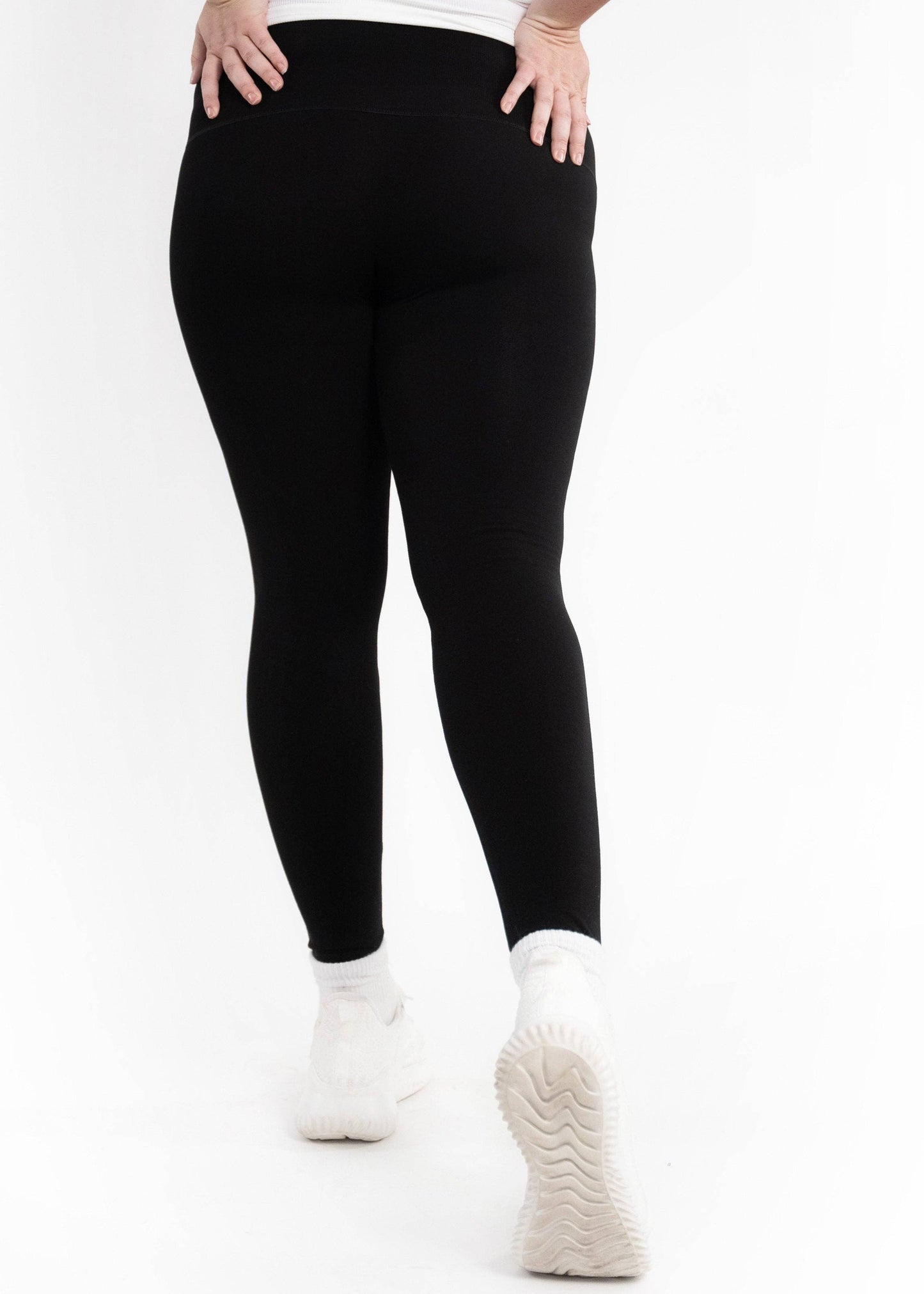 PLUS High-Waist Full Length Leggings by Elietian