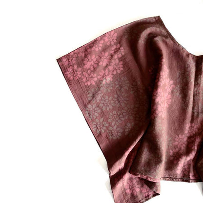 Autumn Breeze Block Printed Cotton Silk Croptop by Ichcha - Maine Yarn & Fiber Supply
