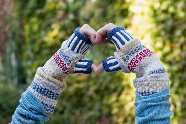 Sunny Fingerless Mittens from Solmate Socks