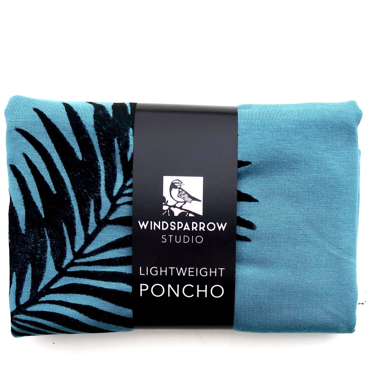 Palm Leaf Poncho (black ink) by Windsparrow Studio