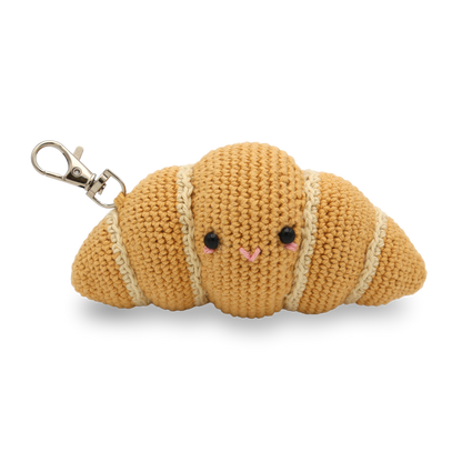 Croissant Bag Charm Crochet Kit from Hardicraft