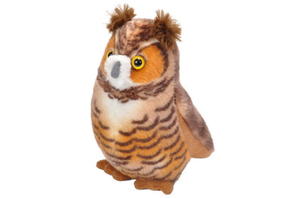 Great Horned Owl with Sound 5.5" Audubon II Stuffed Animal from Wild Republic