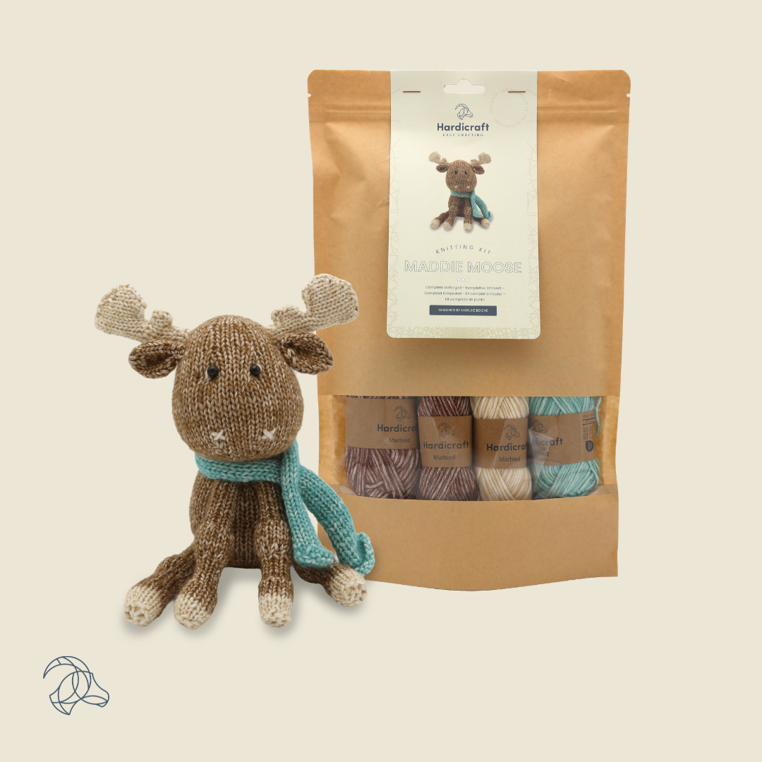 Maddie Moose Knitting Kit from Hardicraft
