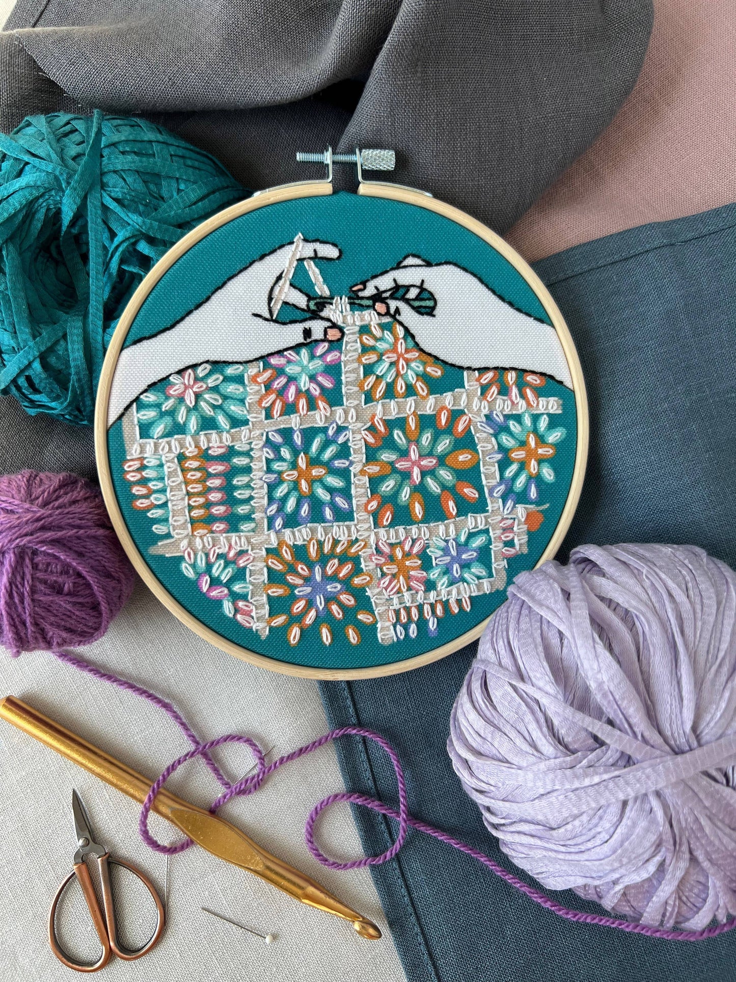 Crochet Embroidery Kit by Rikrack