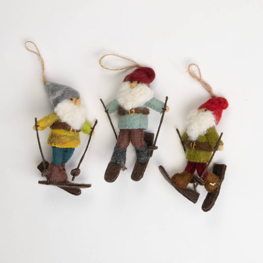 Assorted Gnome on Skis Ornament from The Winding Road