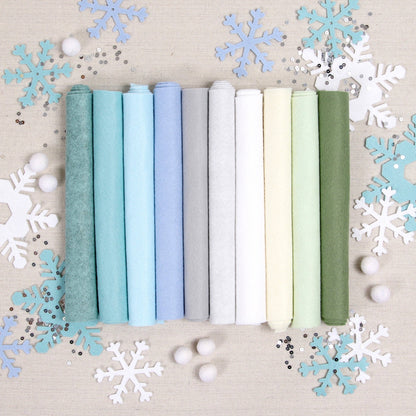 Wool Felt Sheets by Benzie Design: First Frost