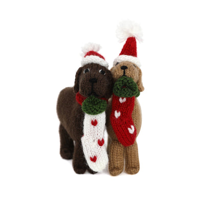Dog with Stocking Ornament by Melange Collection