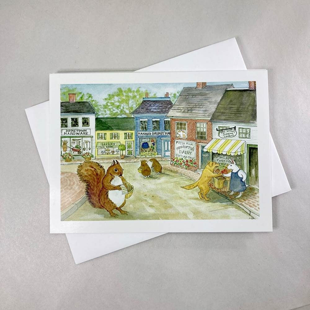 Shop Local - Greeting Card by Woodfield Press