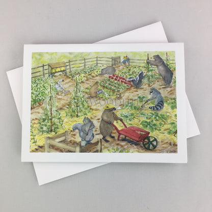 Community Garden - Greeting Card by Woodfield Press