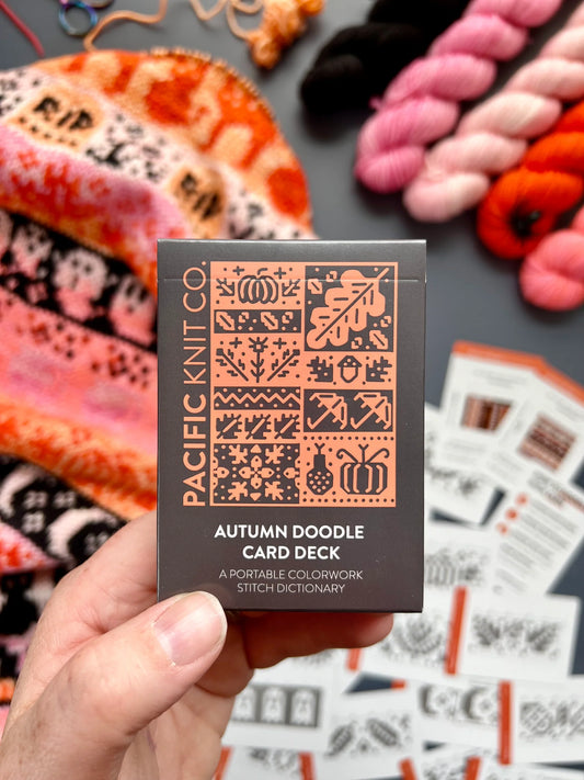 Autumn Doodle Card Deck by Pacific Knit Co.