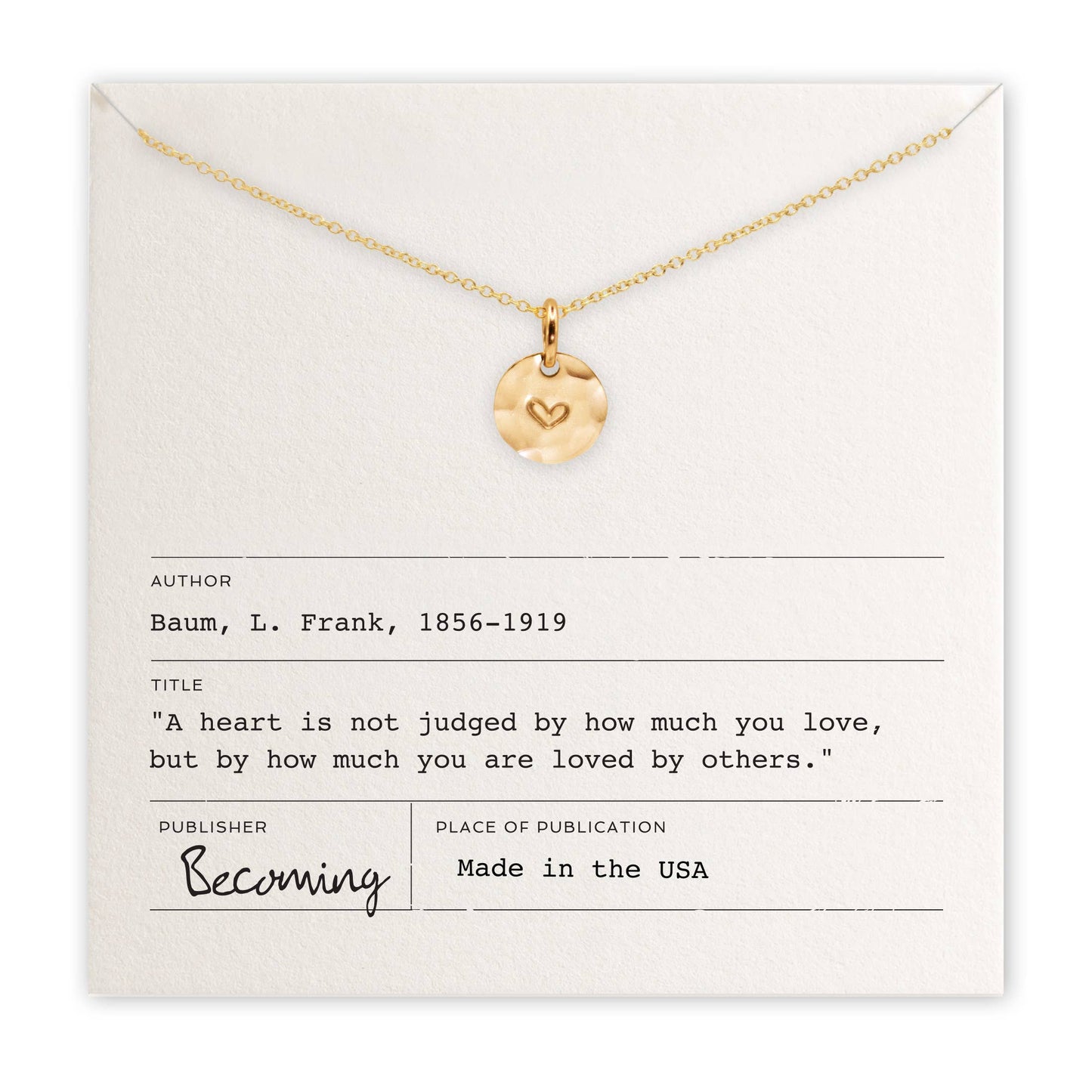 Heart Sterling Silver Necklace by Becoming Jewelry