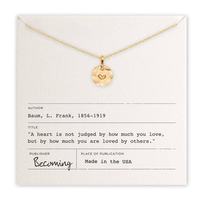 Heart Sterling Silver Necklace by Becoming Jewelry