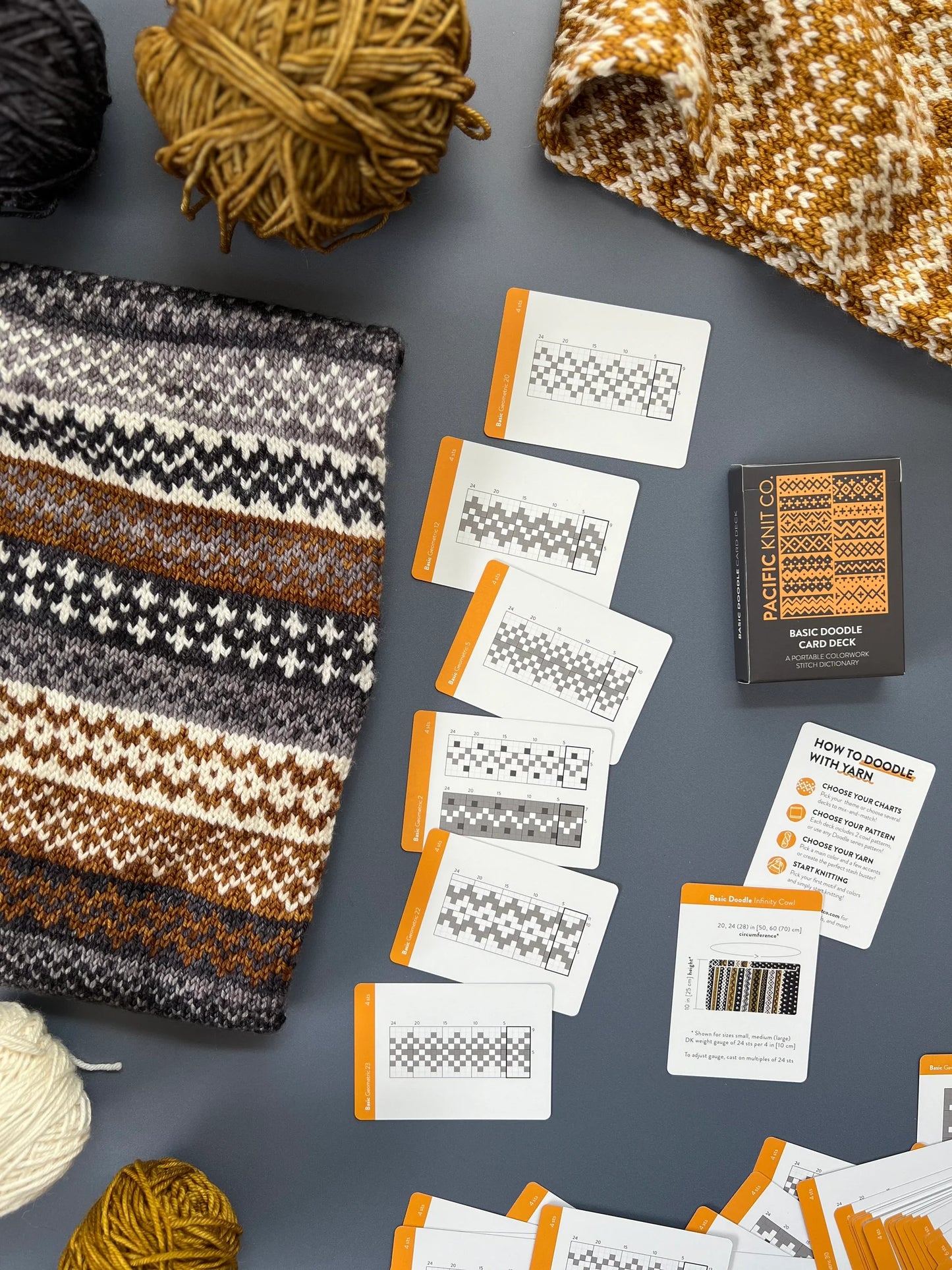 Basic Doodle Card Deck by Pacific Knit Co.