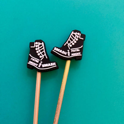 Smash the Patriarchy Stitch Stoppers from Comma Craft Co