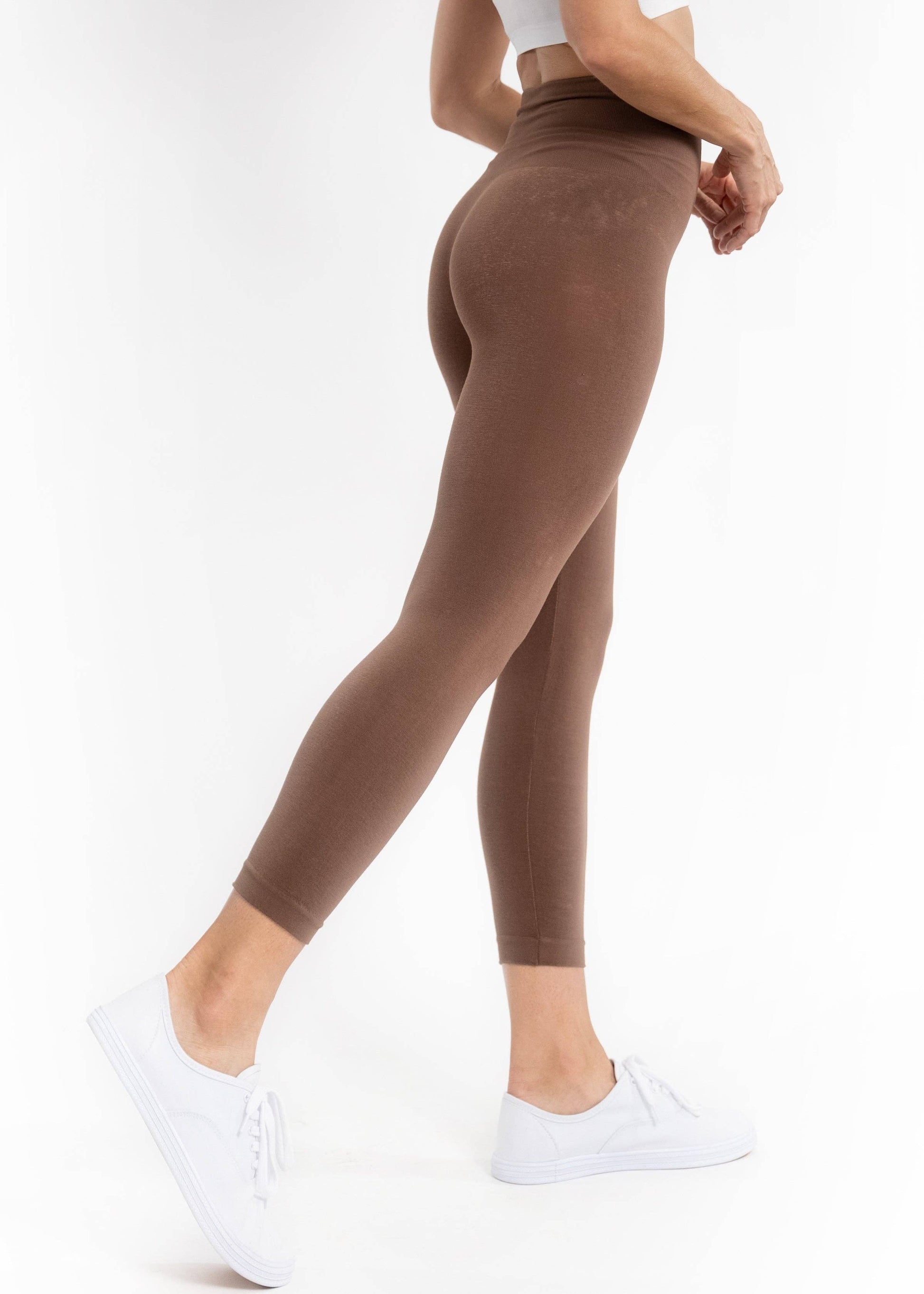High Waist Crop (3/4) Leggings by Elietian - Maine Yarn & Fiber Supply