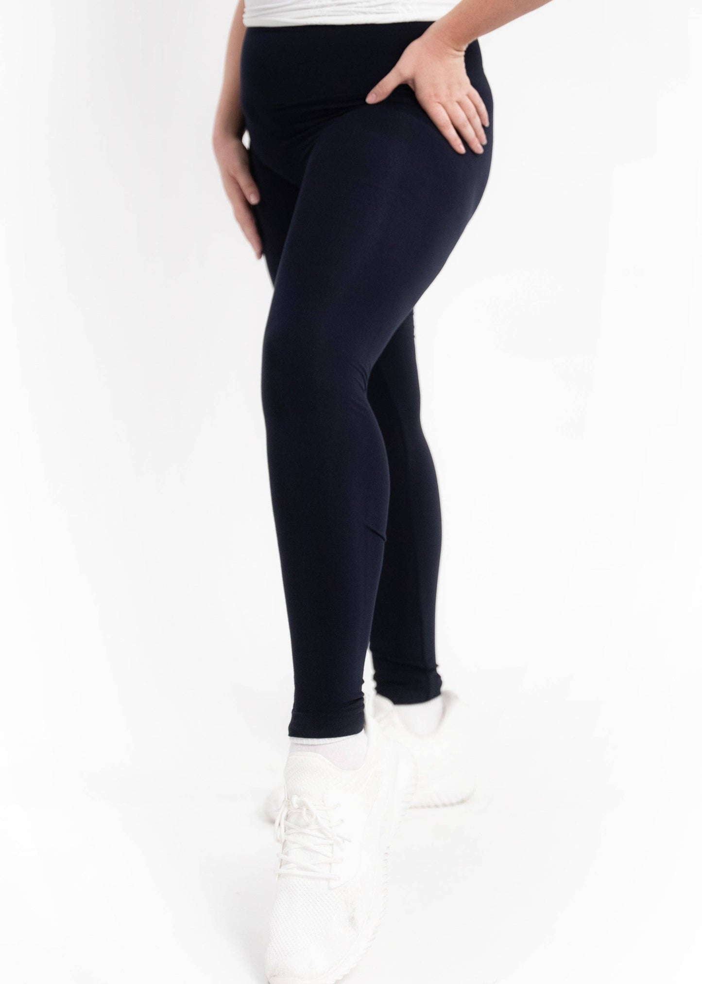 PLUS High-Waist Full Length Leggings by Elietian