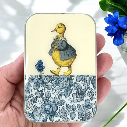 Duck and Flower Notions Tin from Firefly Notes