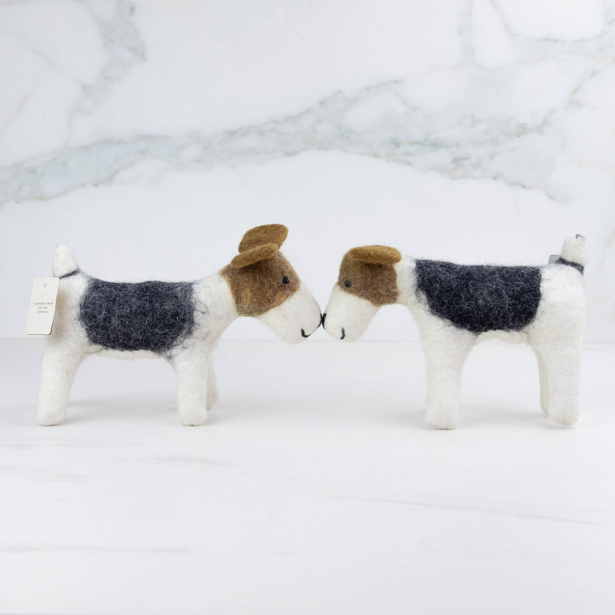 Small Jack Russell Terrier Felted Toy from The Winding Road