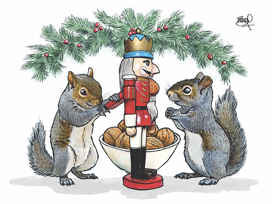 Nutcrackers #368 Greeting Card (blank inside) by Shawn Braley Illustration