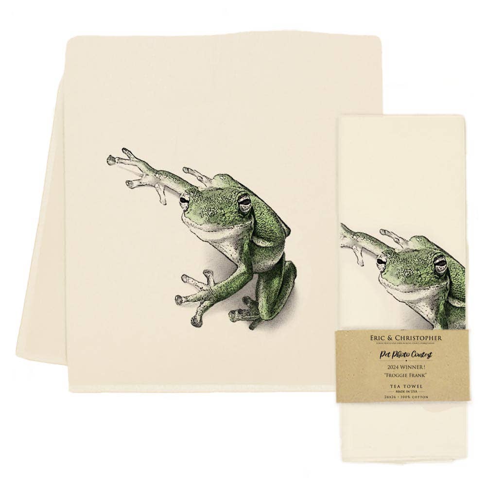 Frog "Froggie Frank" Tea Towel from Eric and Christopher