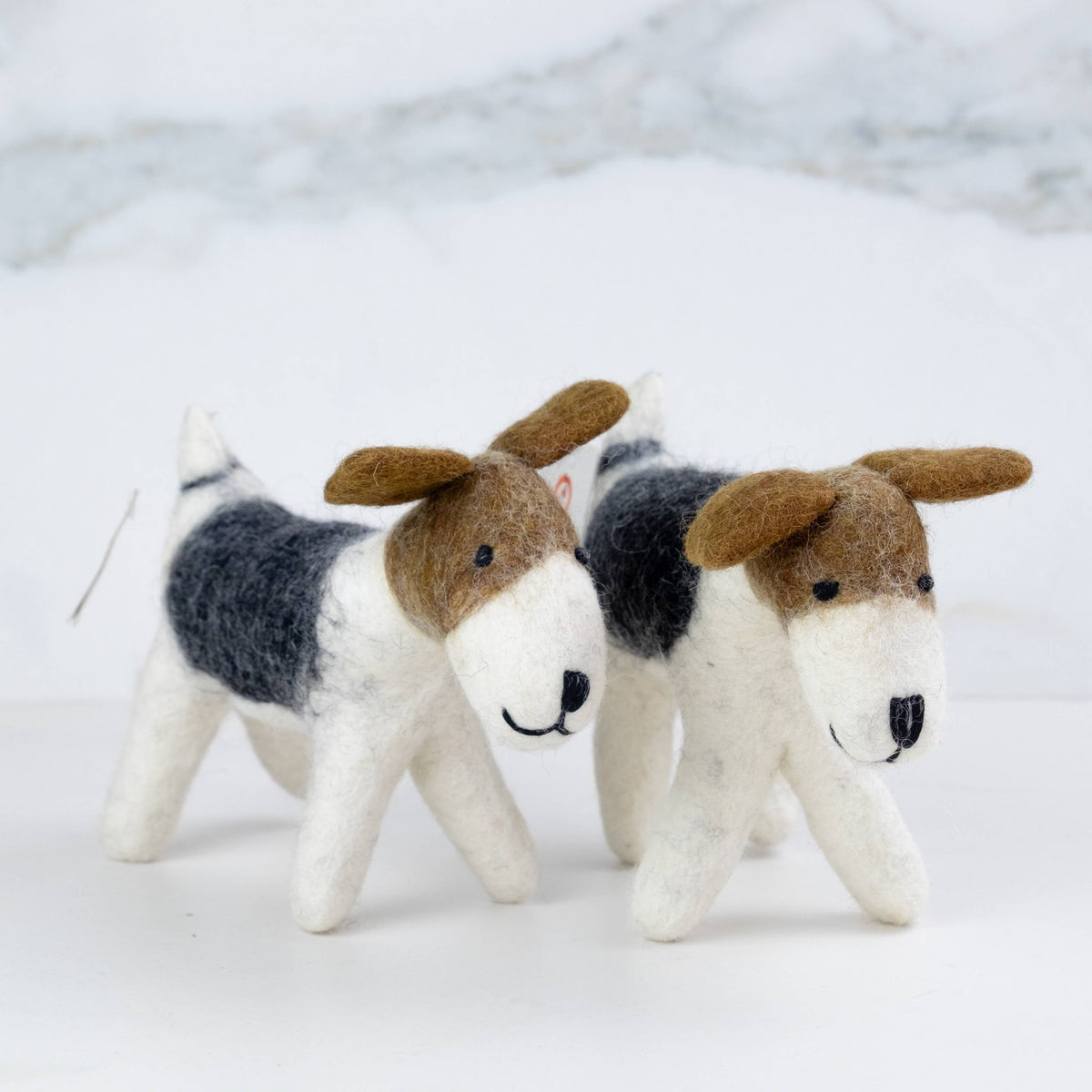 Small Jack Russell Terrier Felted Toy from The Winding Road