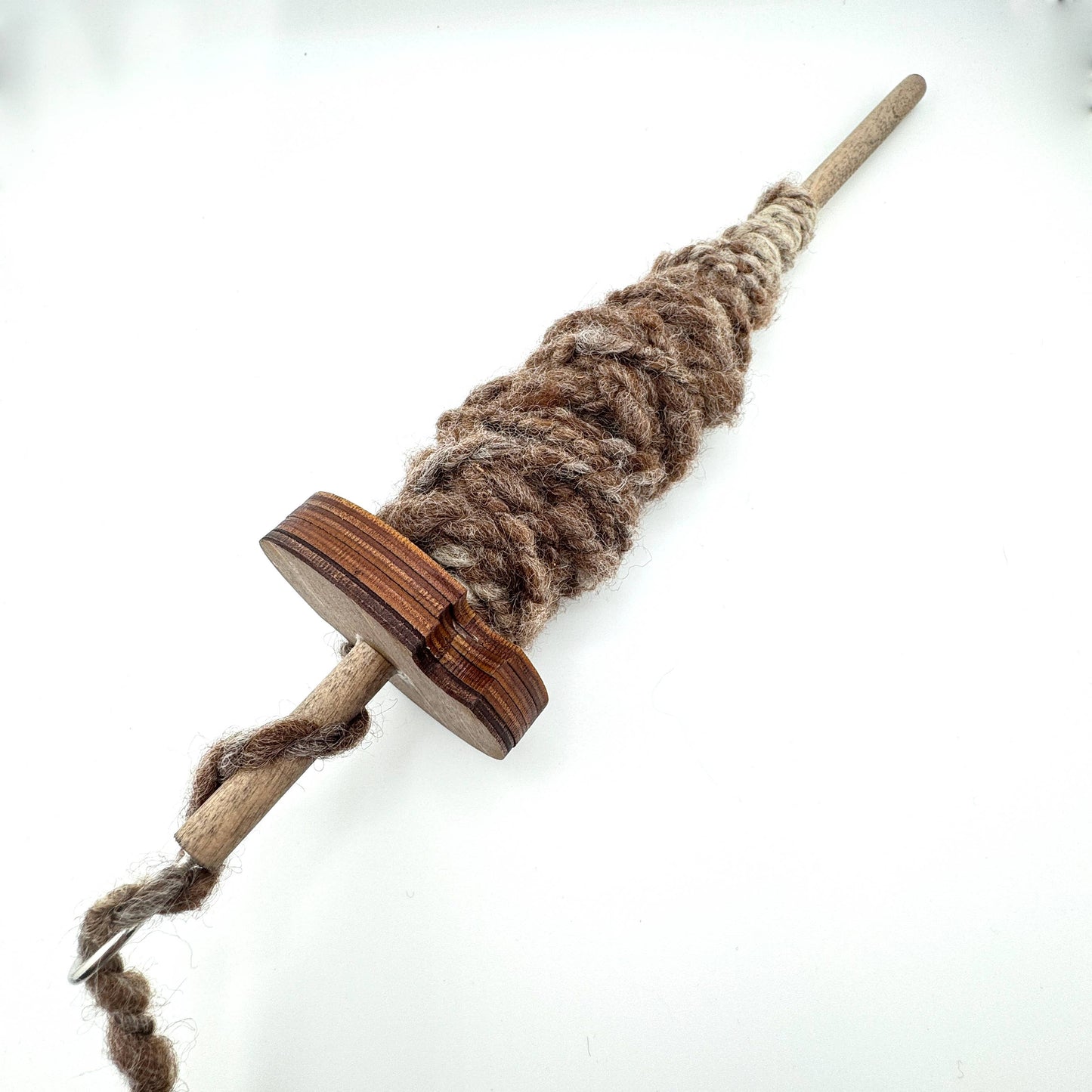 Top Whorl Drop Spindle in Baltic Birch by Art by Erica H & Rebel Stitchers - Maine Yarn & Fiber Supply