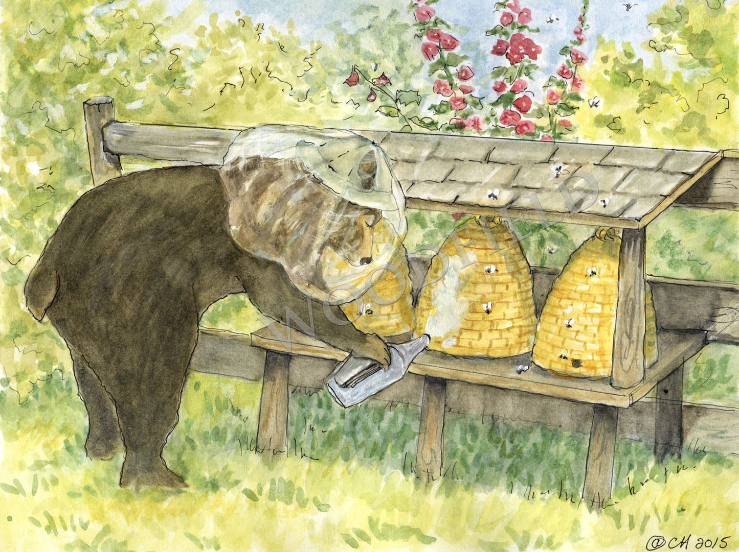 Beekeeping - Greeting Card by Woodfield Press