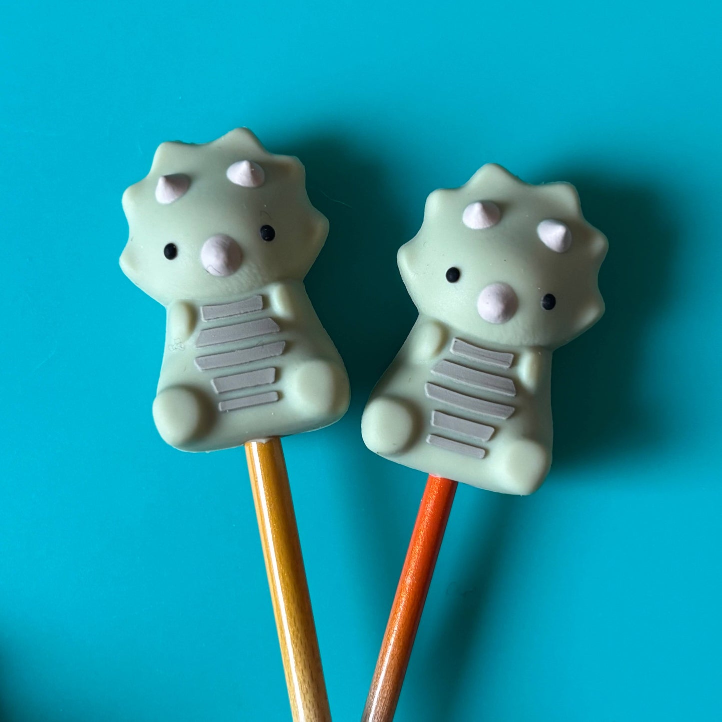 3D Triceratops Dinosaur Stitch Stoppers from Comma Craft Co