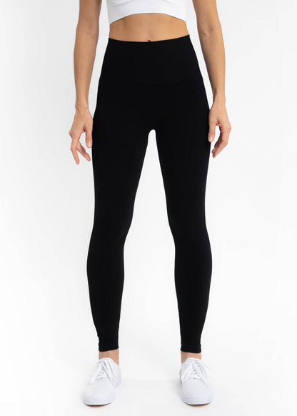 High-Waist Full Length Leggings by Elietian