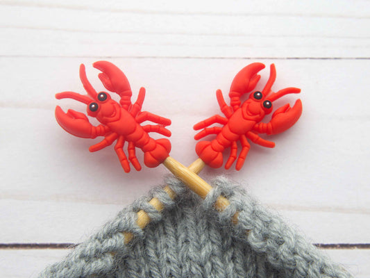 Lobster Stitch Stoppers from Fox & Pine Stitches
