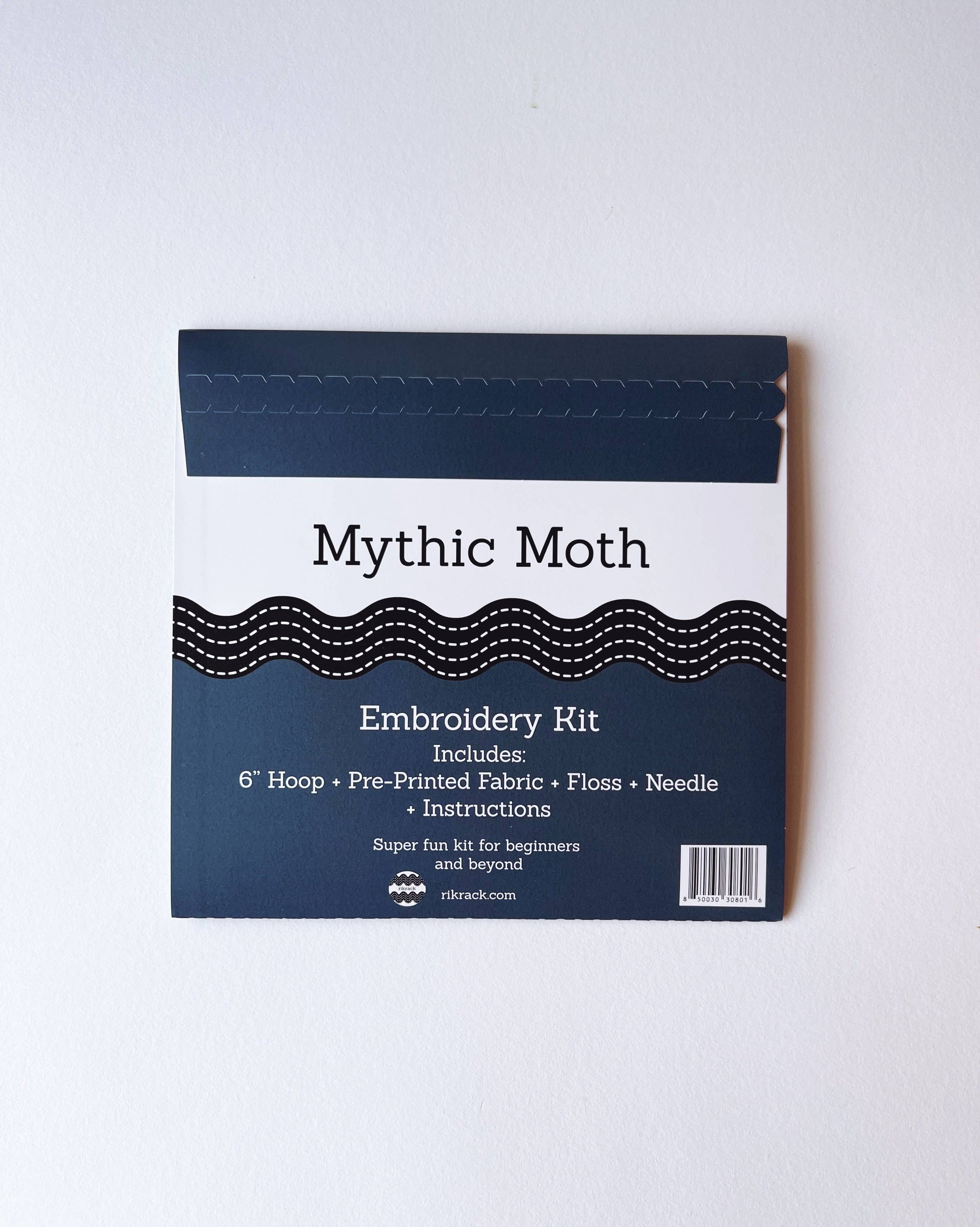 Rikrack - Mythic Moth Embroidery Kit - Maine Yarn & Fiber Supply