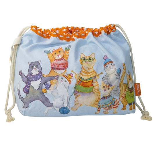 Kittens In Mittens Drawstring Bag from Emma Ball Ltd