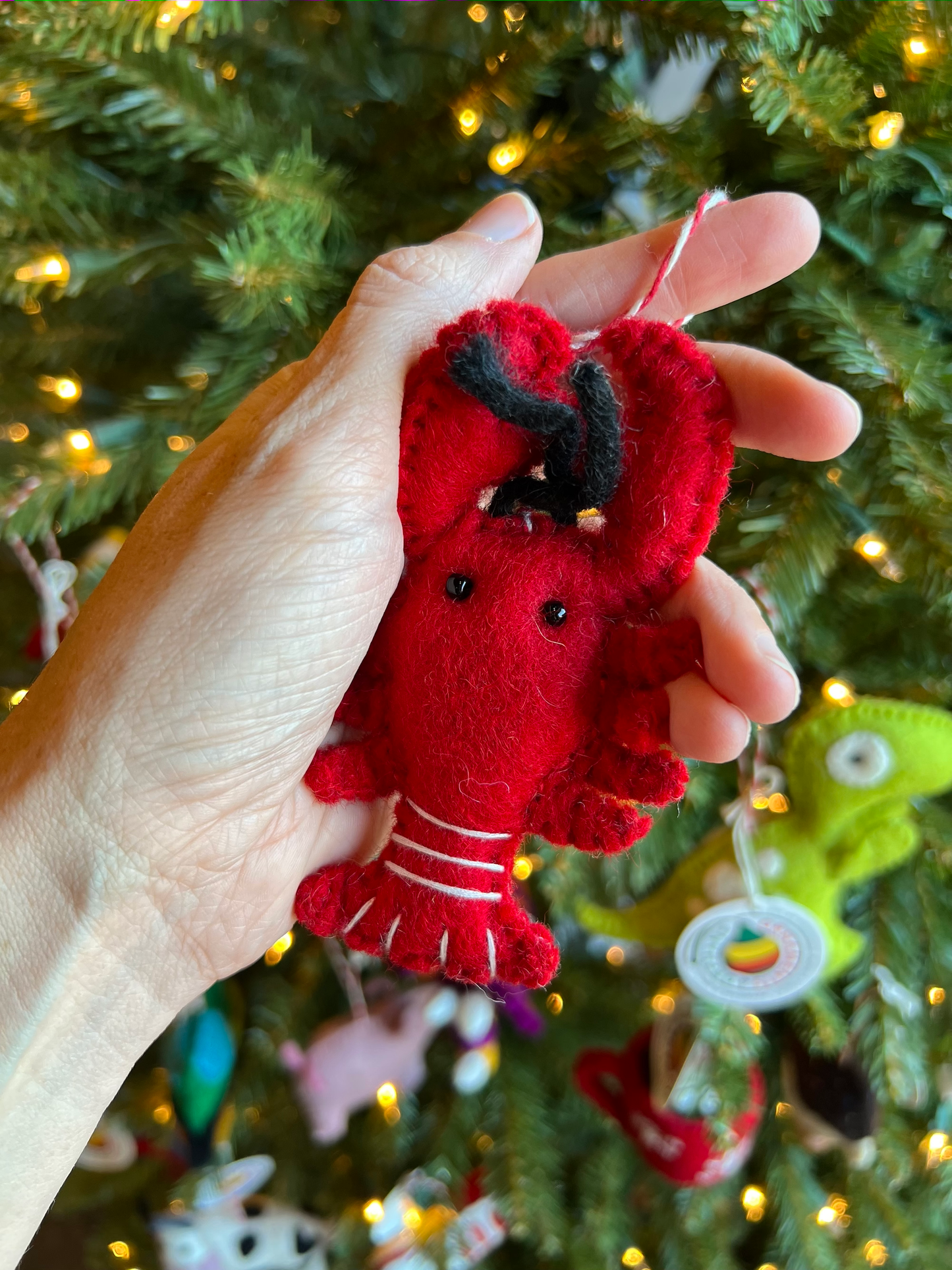 Lobster Felt Wool Wool Ornament from Ornaments 4 Orphans