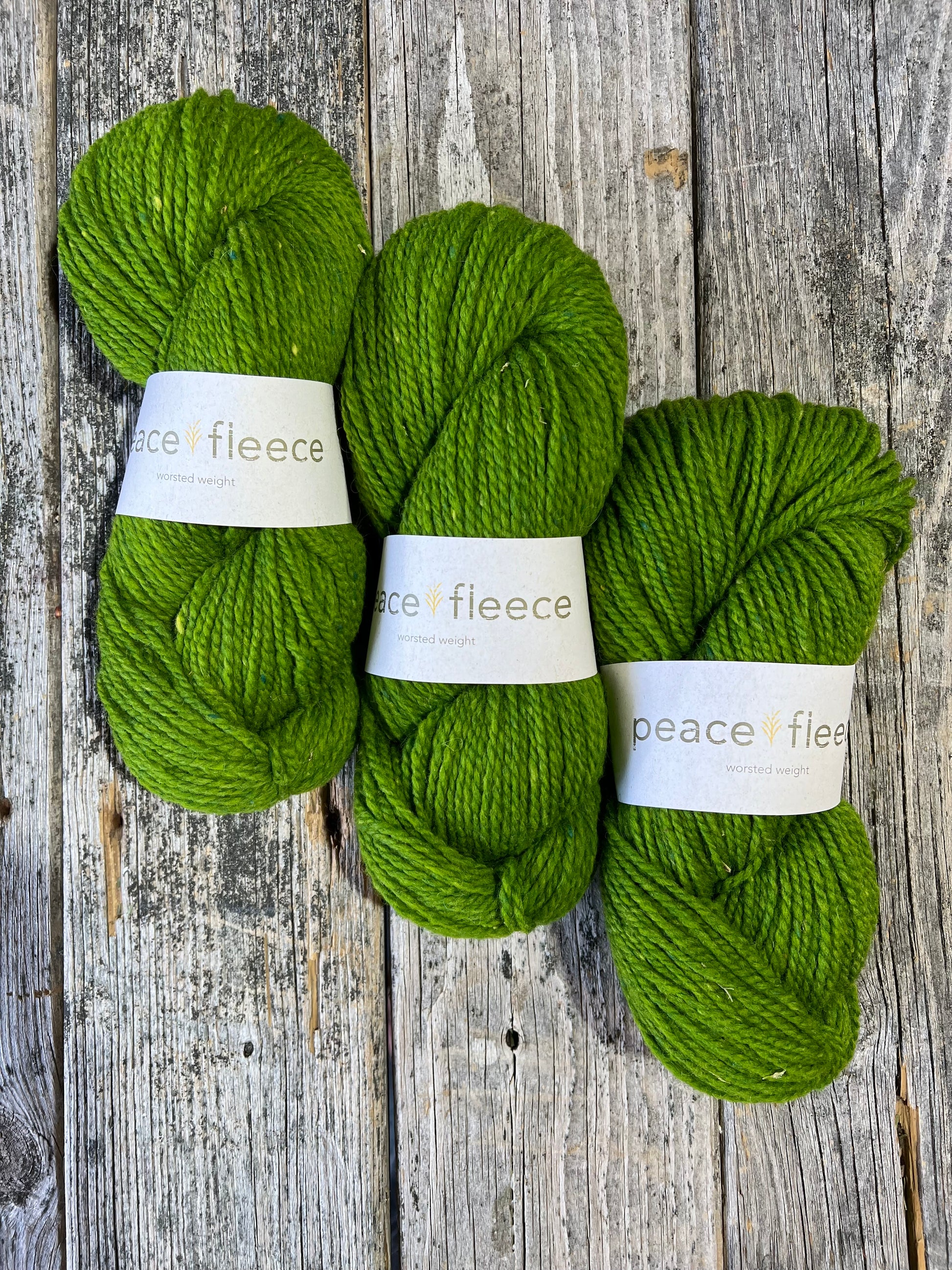 Peace Fleece Worsted: Shaba Green - Maine Yarn & Fiber Supply