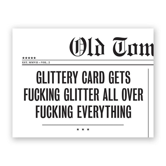 Glittery - Greeting Card by The Mincing Mockingbird - Maine Yarn & Fiber Supply