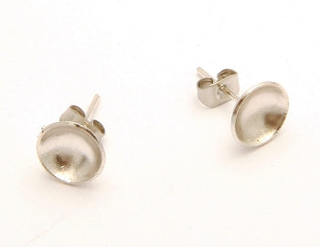 Simple Stud Sterling Silver Earrings by Tamara Kelly Designs - Maine Yarn & Fiber Supply