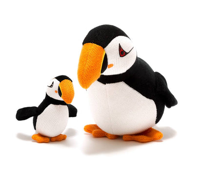 Knitted Puffin Plush Toy by Best Years