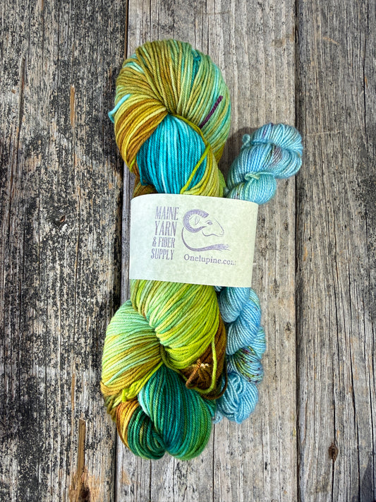 Saco: Cedar Swamp & Speckled Egg - Riff Shawl Kit