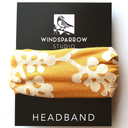 Colorful Botanical Headbands with White Ink by Windsparrow Studio - Maine Yarn & Fiber Supply