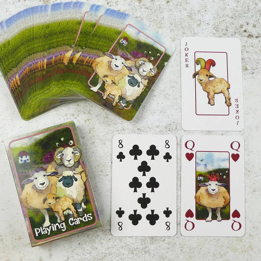 Felted Sheep Playing Cards from Emma Ball Ltd