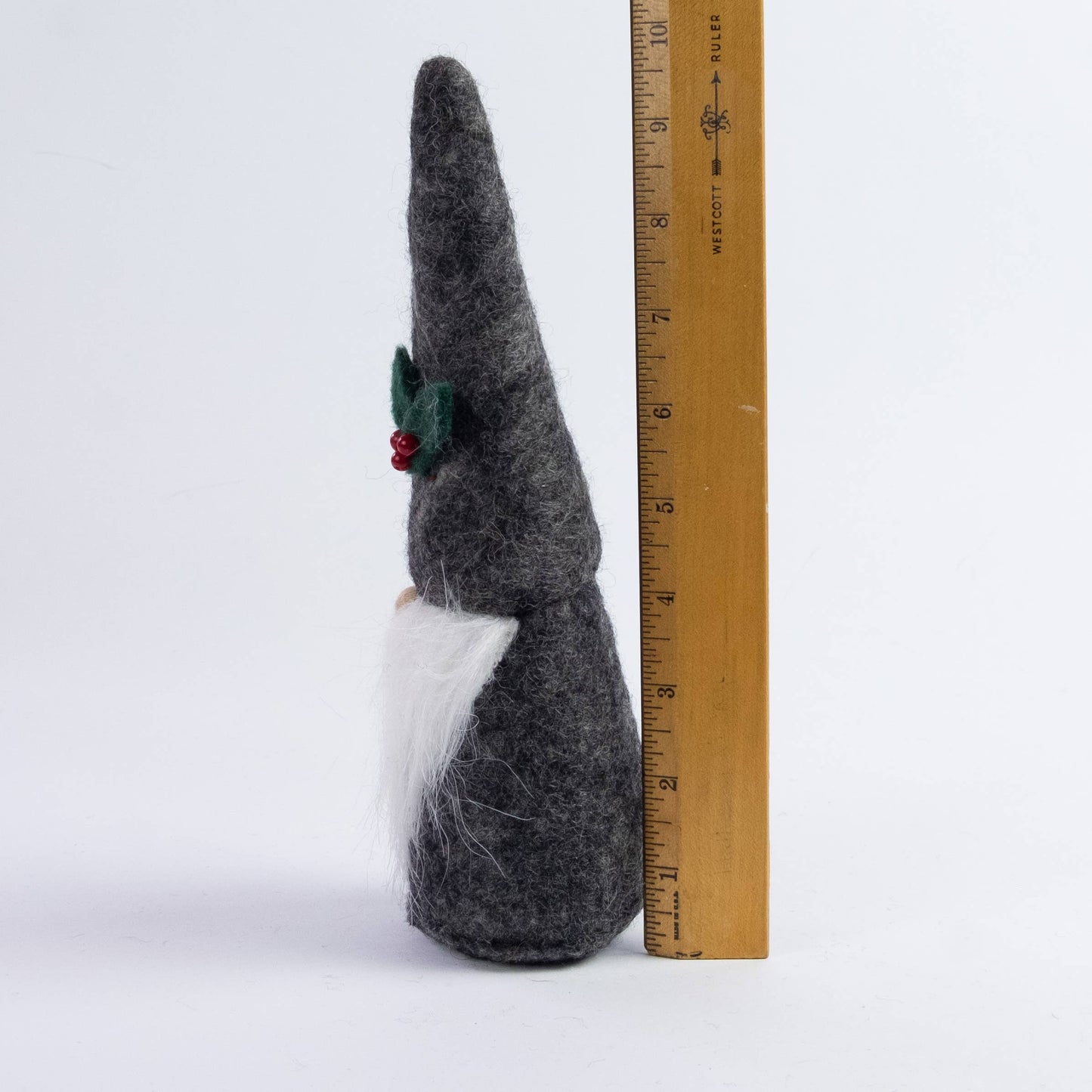 Felt Grey Gnome Christmas Decor from The Winding Road
