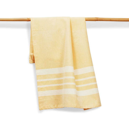 Butter - Handwoven Fair Trade Cotton Kitchen Towel from Sustainable Threads - Maine Yarn & Fiber Supply